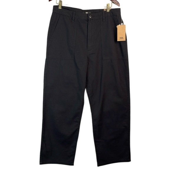 Vans NWT Union Relaxed Carpenter Pants Black Utility Wide Leg High Waist Size 30 - Picture 3 of 12